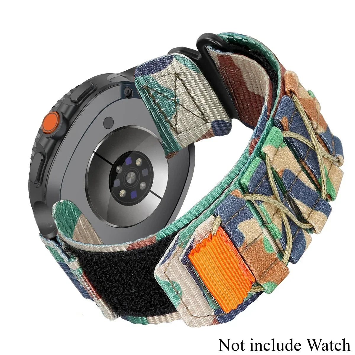 Nylon Strap for Samsung Galaxy Watch Ultra 2 No Gaps Quick Fit Band Sports Bracelet for Galaxy Watch 8 40 44/8classic Wristband Qme JungleMcB Galaxy Watch 8 44MM