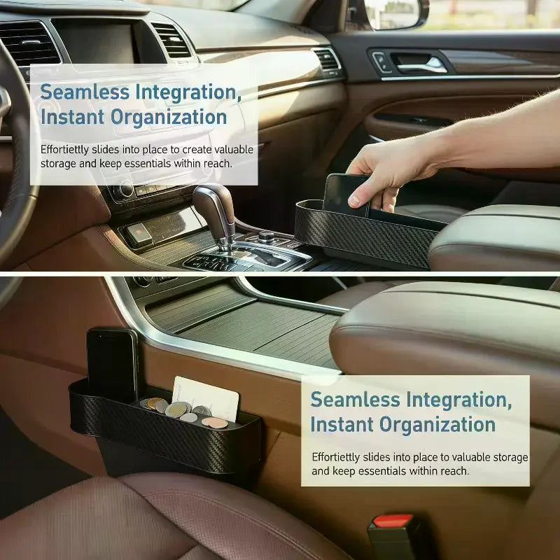 Car Seat Crevice S Storage Box Organizer Slit Filler Holder Wallet Qme