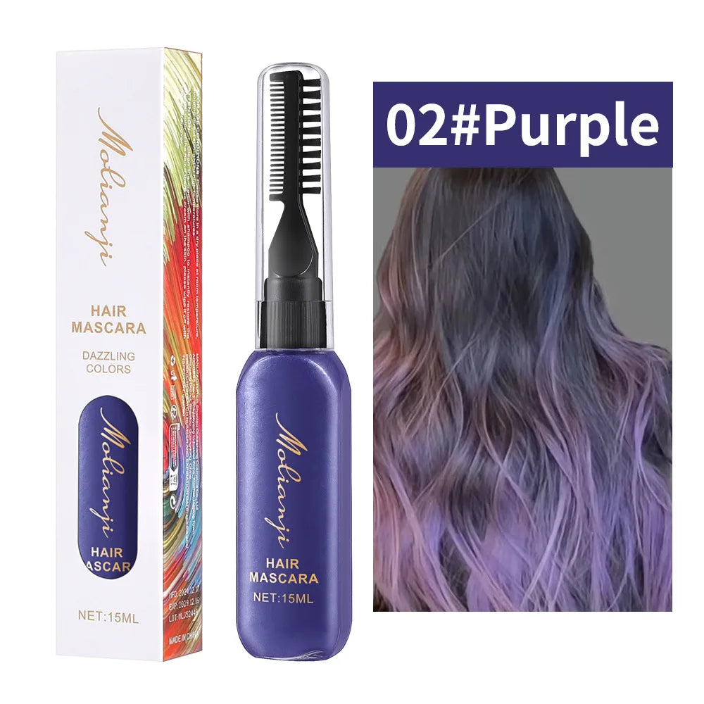 Multi Colored Hair Dye Natural Coloring Suitable Eyelashes Creating Qme 02 Purple