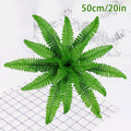 Lifelike Artificial Boston Fern Fake Plastic Plants Decorations UV Qme M
