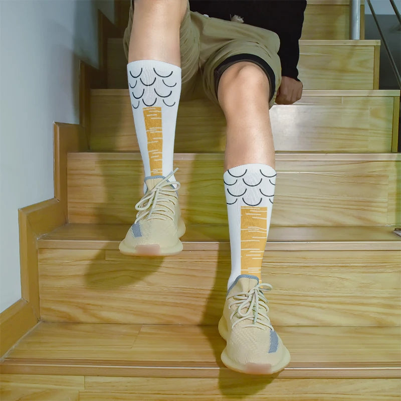 Men's Women's Creative Chicken Claw Socks Novelty Animal Toe Qme