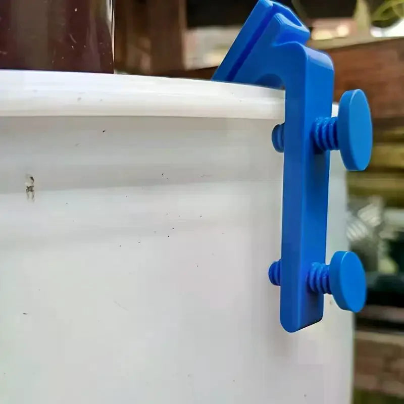 1PC Adjustable Plastic Water Pipe Clamp Curved Design Multifunctional Heavy Duty Hose Holder Easy Install Mounting Clip Qme