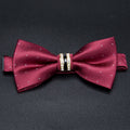 Men's Stripe Luxury Bowtie Necktie Formal Business Wedding Party Qme A2 China Mainland