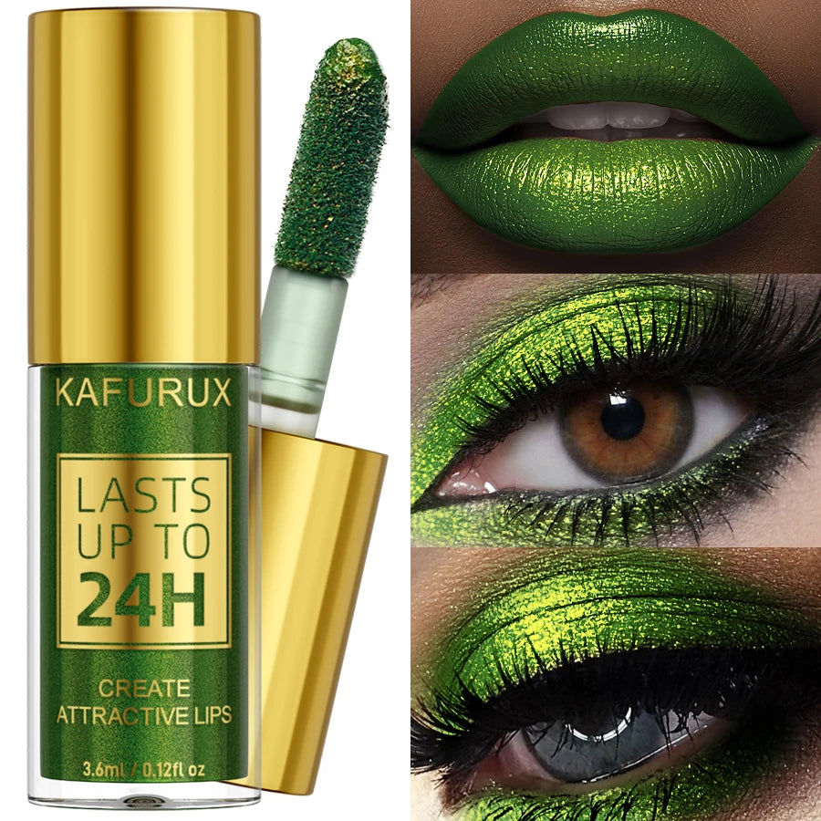 3 Colors Smoky Green Lipstick Pencil Stick Waterproof Pearlescent Qme 09