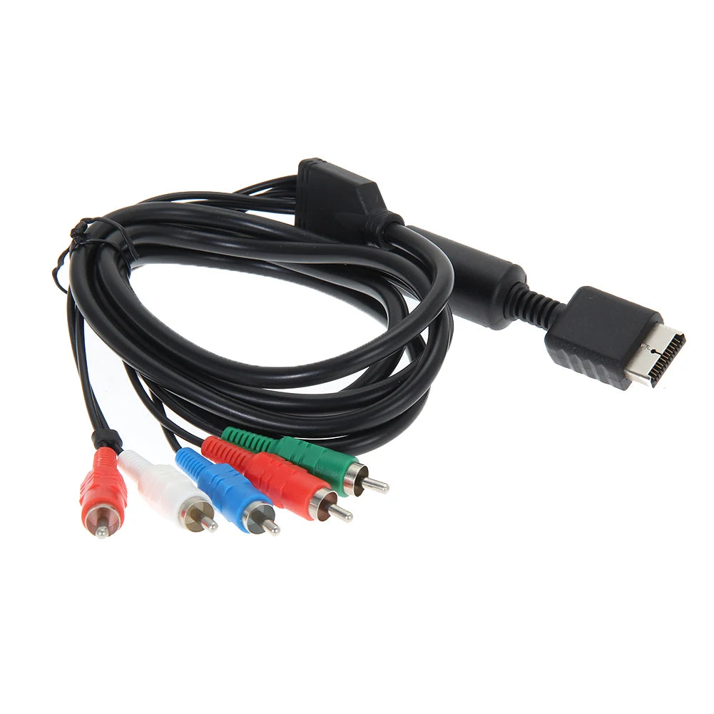 Component AV Cable AV Component Cable Cord Wire HDTV AV Audio Video Component Cable Cord for Sony PlayStation 2 3 PS2 PS3 Qme
