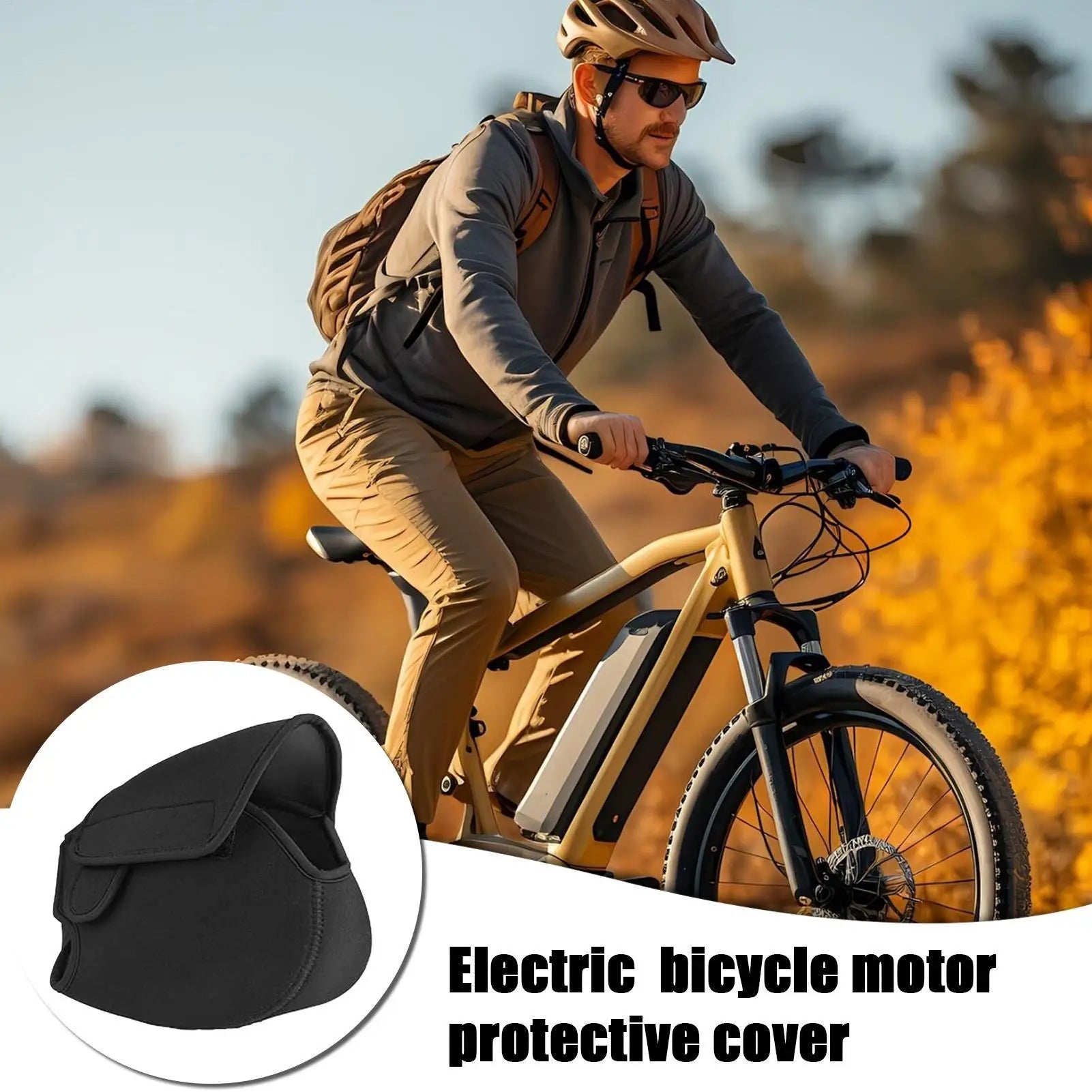 E-bike Engine Cover Windproof Waterproof Protection Electric Bike Qme