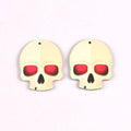 10pcs 18-60mm Creative Witch/Pumpkin/Bat Wooden Pendant Hanging Decortaions DIY Crafts Halloween Ornaments Party Decor Home Gift Qme 8