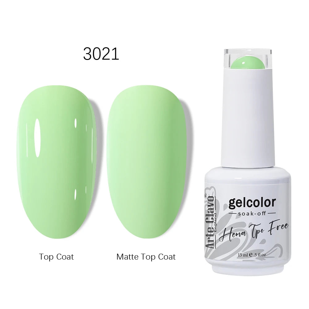 Arte Clavo HEMA TPO Gel Nail Polish Pink Series Semi Permanent Soak