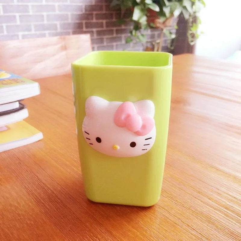 Hello Kitty Cup Shock-resistant Creative Couple's Mouthwash Plastic Qme