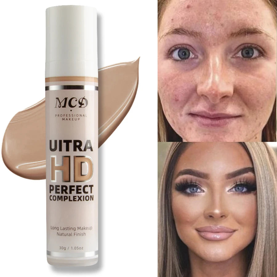 9 Shade Full Coverage Concealer Liquid Foundation Makeup Base Cushion Qme 04