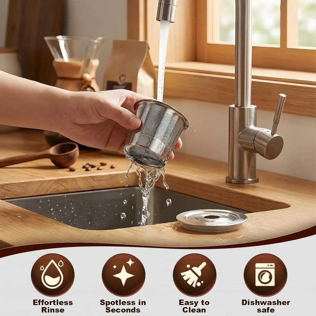 Reusable K Cups Keurig Coffee Machine SUS304 Stainless Steel Pods Qme