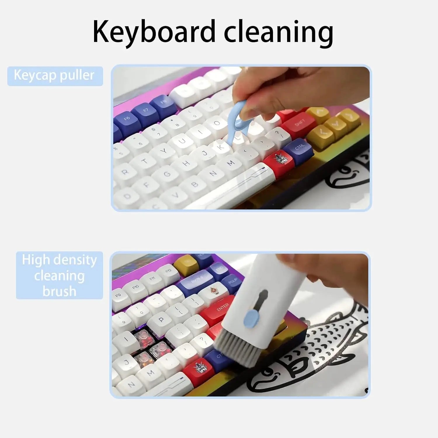 7-in-1 Electronic Cleaner Kit, Keyboard Cleaner, Laptop Cleaner Kit for Monitor, Cell Phone, Headset, Lego, Laptop Camera Lens Qme