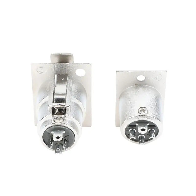3-Pin XLR Panel Mount Jack Plug 2 Male Female Concert Stage Audio Qme