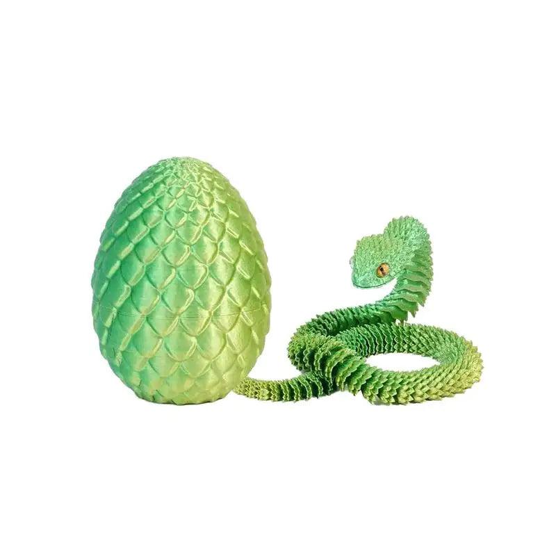 3D Printed Snake Egg Mobility Simulate Ornament Cool Funny Figurine Qme StyleF