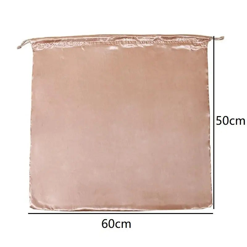 Dustproof Travel Drawstring Pouch Thick Dust Cover Storage Bags Qme XL Pink