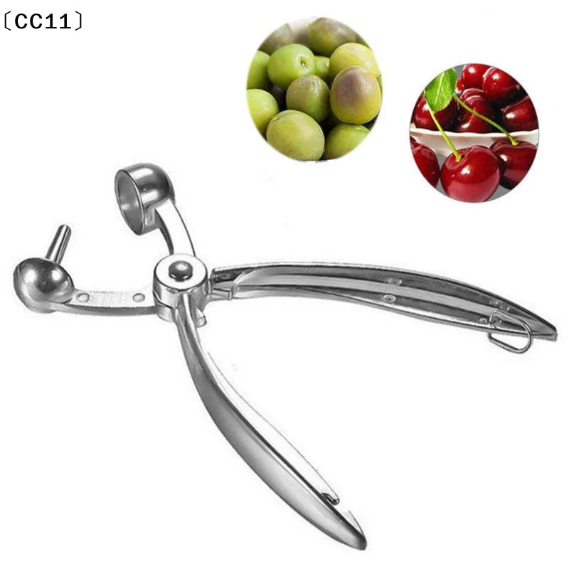 Cherry Fruit Kitchen Pitter Remover Olive Corer Remove Pit Tool Seed Qme