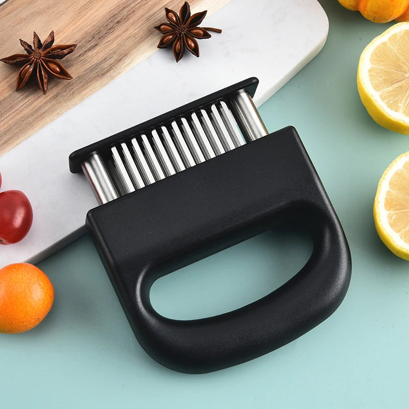 1PCS 48-pin Meat Tenderizer Stainless Steel Steak Tenderizer Kitchen Tools BBQ Beef Floss Needles Meat Stick Meat Patty Maker Qme