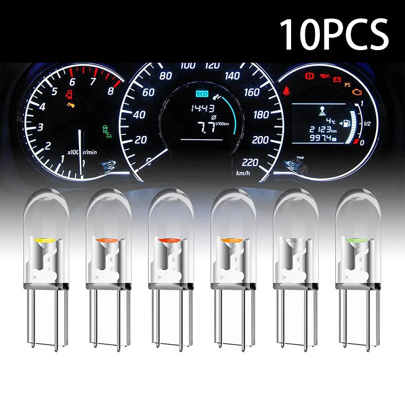 T5 LED Bright Cob Lights Wedge Dashboard Gauge Car Warning Indicator Qme