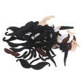 48Pcs Funny Costume Mustache Pirate Halloween Fake Beard Whisker Party Supplies. Qme 48PCS