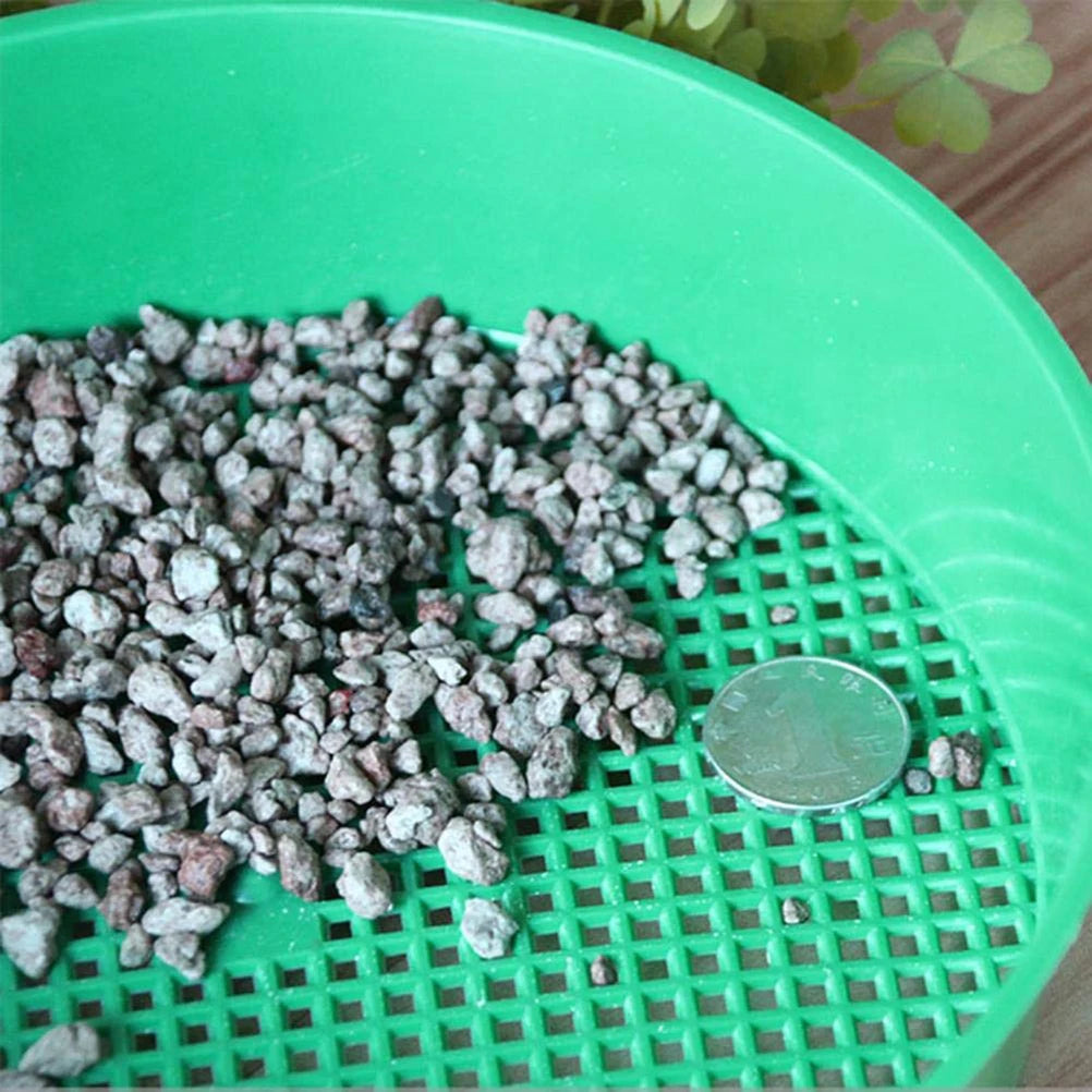 Soil Sieve Fine Mesh Design Round Easy To Use Premium PP Soil Filter Wide Applicability for Garden Sieve Gardening Tool Qme