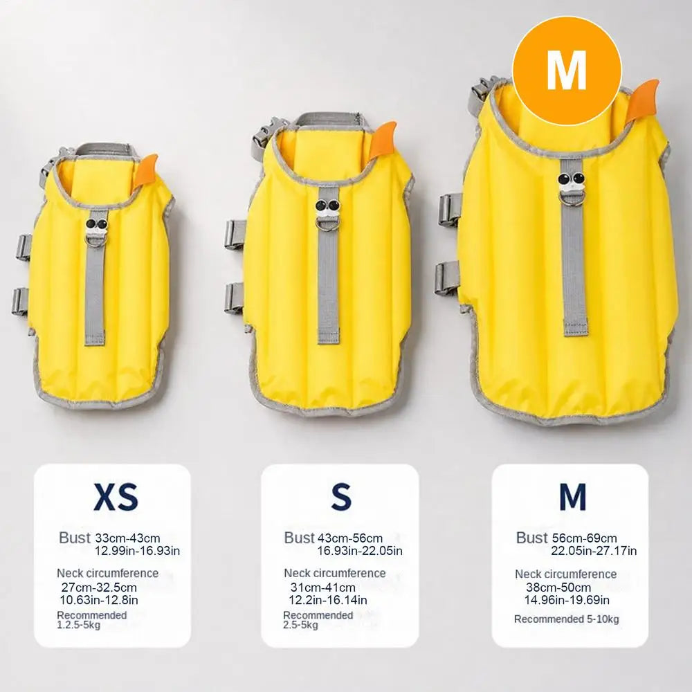 Dog Swim Vest Waterproof Breathable Clothes Dog Swimming Vest Floating Jacket for Puppy Small Medium Pet Pool Outdoor Lake River Qme M