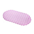 Bathroom Anti-Slip PVC Foot Massage Pad with Strong Suction Shower Suction Cup Particle Design Non-Slip Bathroom Mat Qme Pink