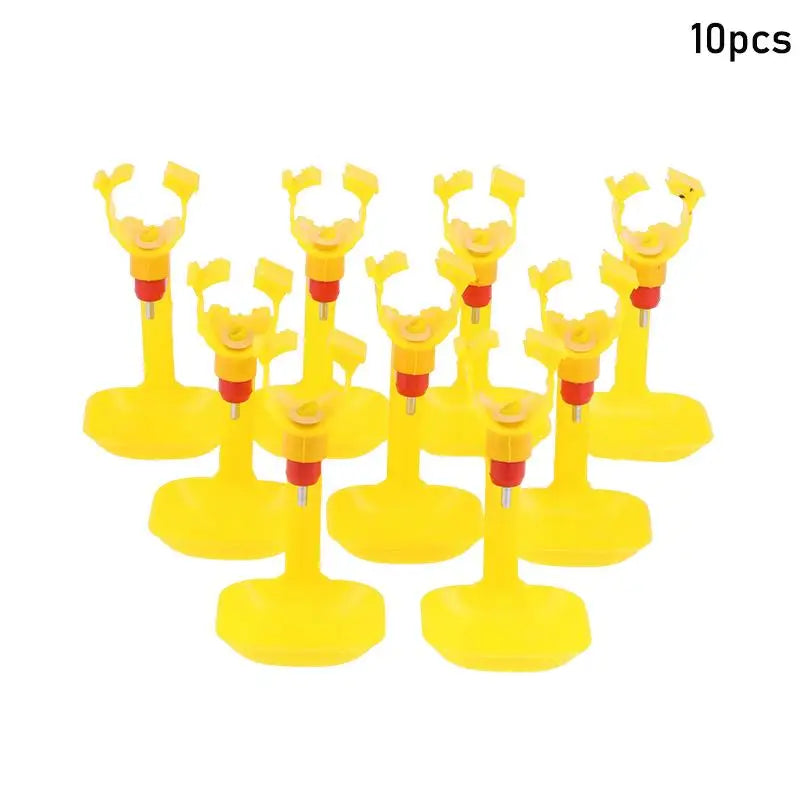 5 Automatic Chicken Water Drinking Cup Balls Pipe Nipple Drinkers Qme 10Pcs