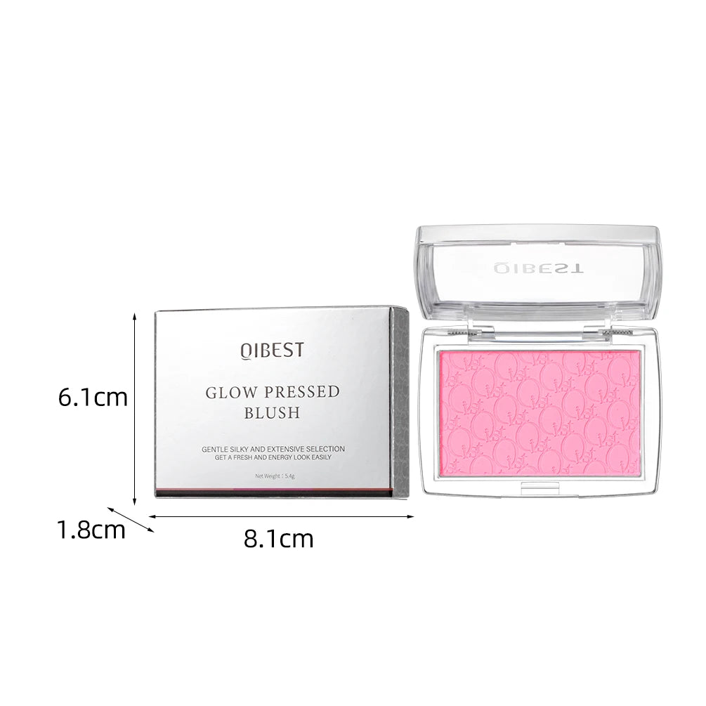 Embossed Powder Blush Peach Pink Coral Tint Makeup 3D Relief Blush Palette Brown Cheek Contour Rouge Cosmetics Face Brightens Qme