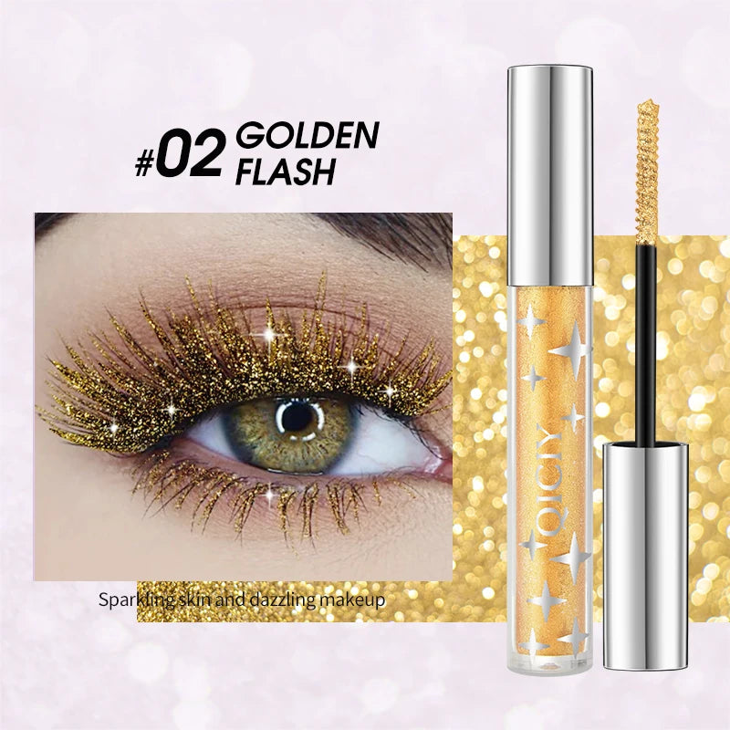 Shiny Eye Black Waterproof Sweat Resistant Durable Formula Creates Qme 02 COLDEN FLASH