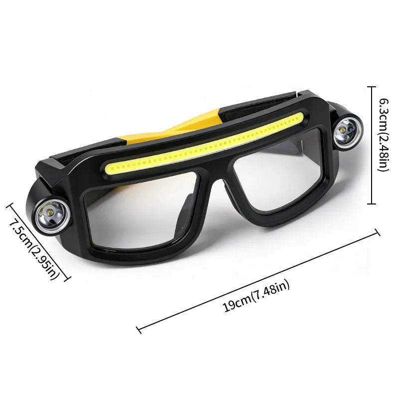 XTE Multi-function Glasses Light USB Rechargeable Long-lasting Qme
