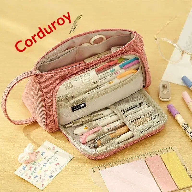 Multi Layer Large Capacity Pencil Case Pen Storage Supplies Box Qme