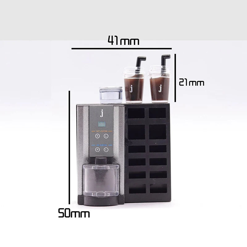 Photography Scene Props Doll House Decoration Mini Coffee Machine Qme