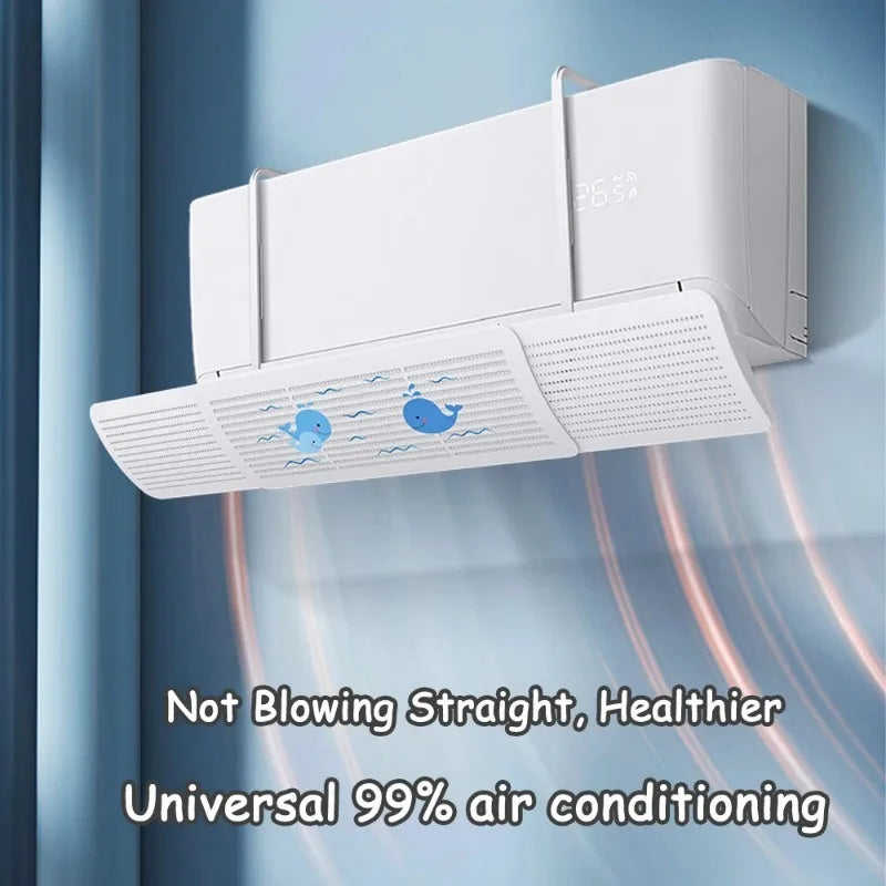 Air Conditioning Wind Shield Infant Anti Direct Blowing Scalable Adjustable Wind Guide Cover Outlet Baffle Windshield Dust Cover Qme