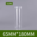 Clear Sealed Tank Jar Lid Circular Storage Bucket Cans Nut Qme 65x180mm