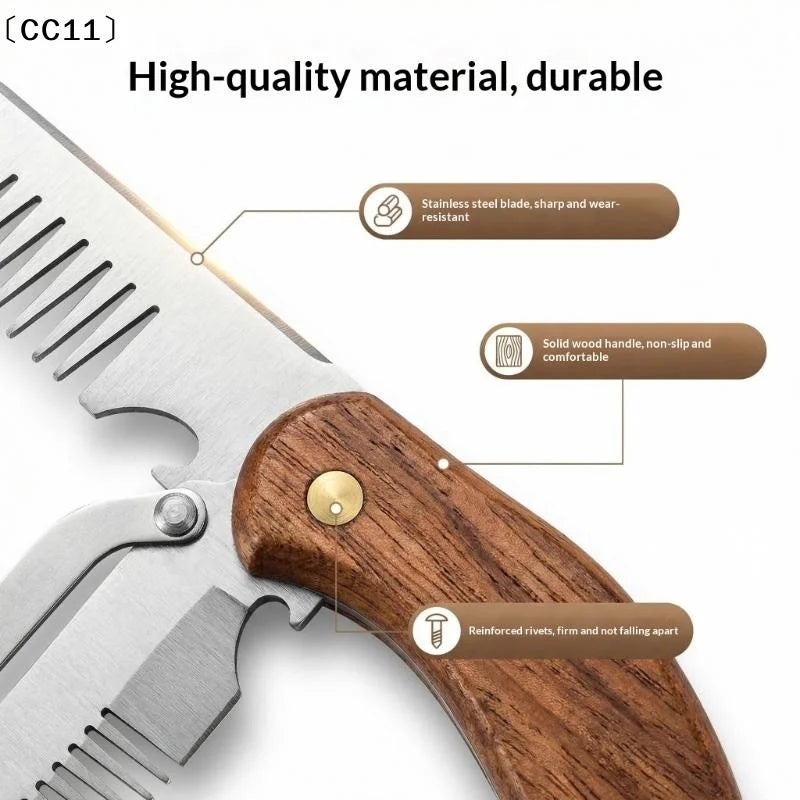 3-in-1 Serrated Peeling Knife Premium Vegetable Peeler Handle Bottle Qme