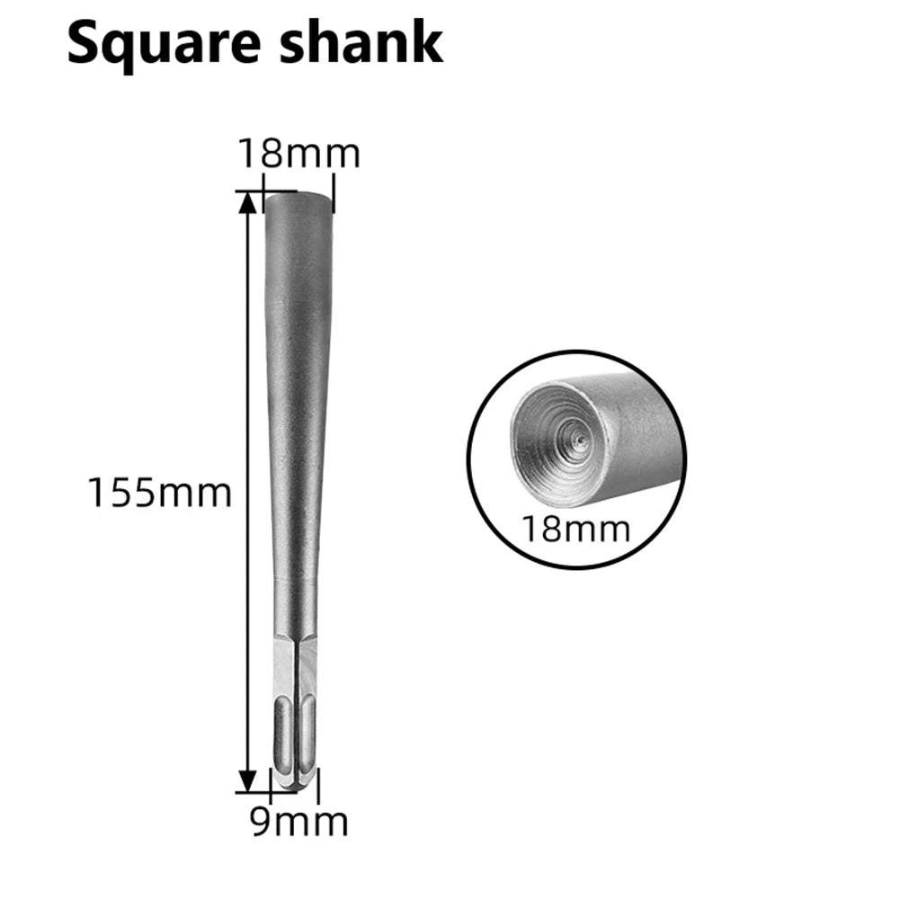 1 Pc Alloy Steel Expansion Bolt Strike Punch Installation Electric Hammer Head Round SDS Shank For Light/heavy Electric Hammers Qme square shank