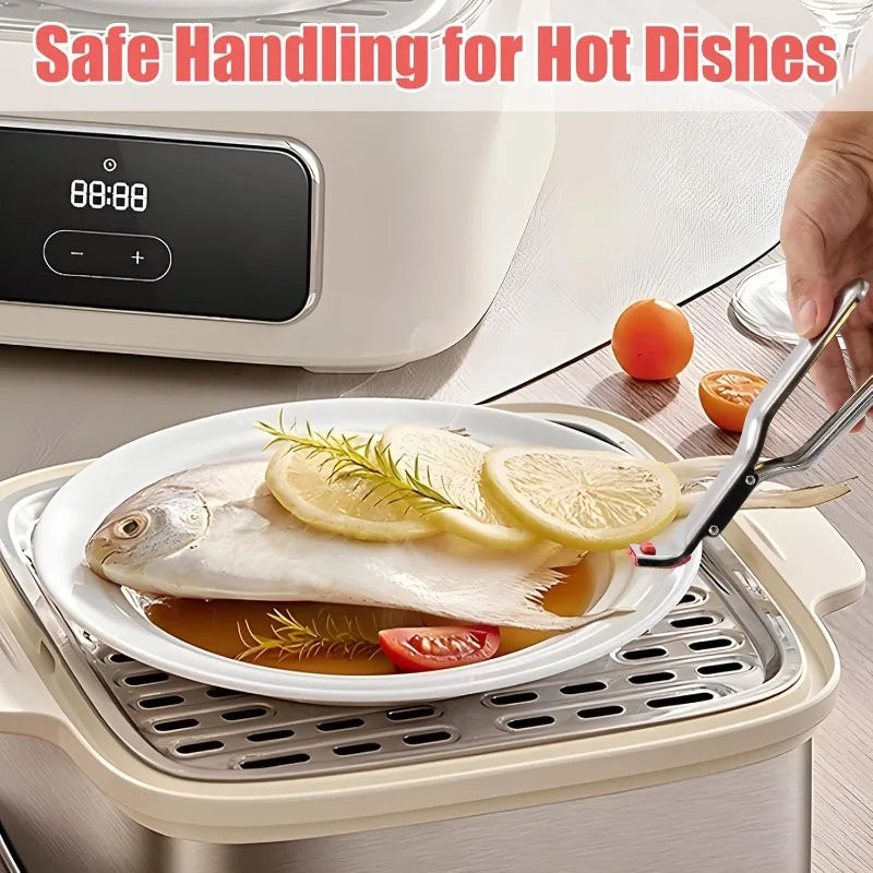 Anti-scalding Clip Stainless Steel Clamp Non-slip Bowl Frying Pan Air Qme