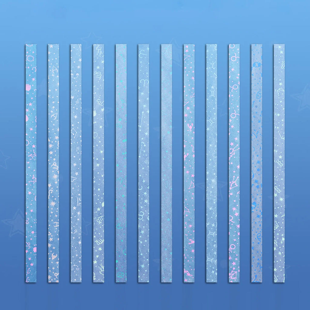 Luminous Star Origami Paper Strips, Glow in The Dark Lucky Star Folding Paper, DIY Craft Decoration Qme