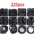 Rubber O-ring Assortment Black Sealing Gasket Faucet Automotive Air Qme 1set
