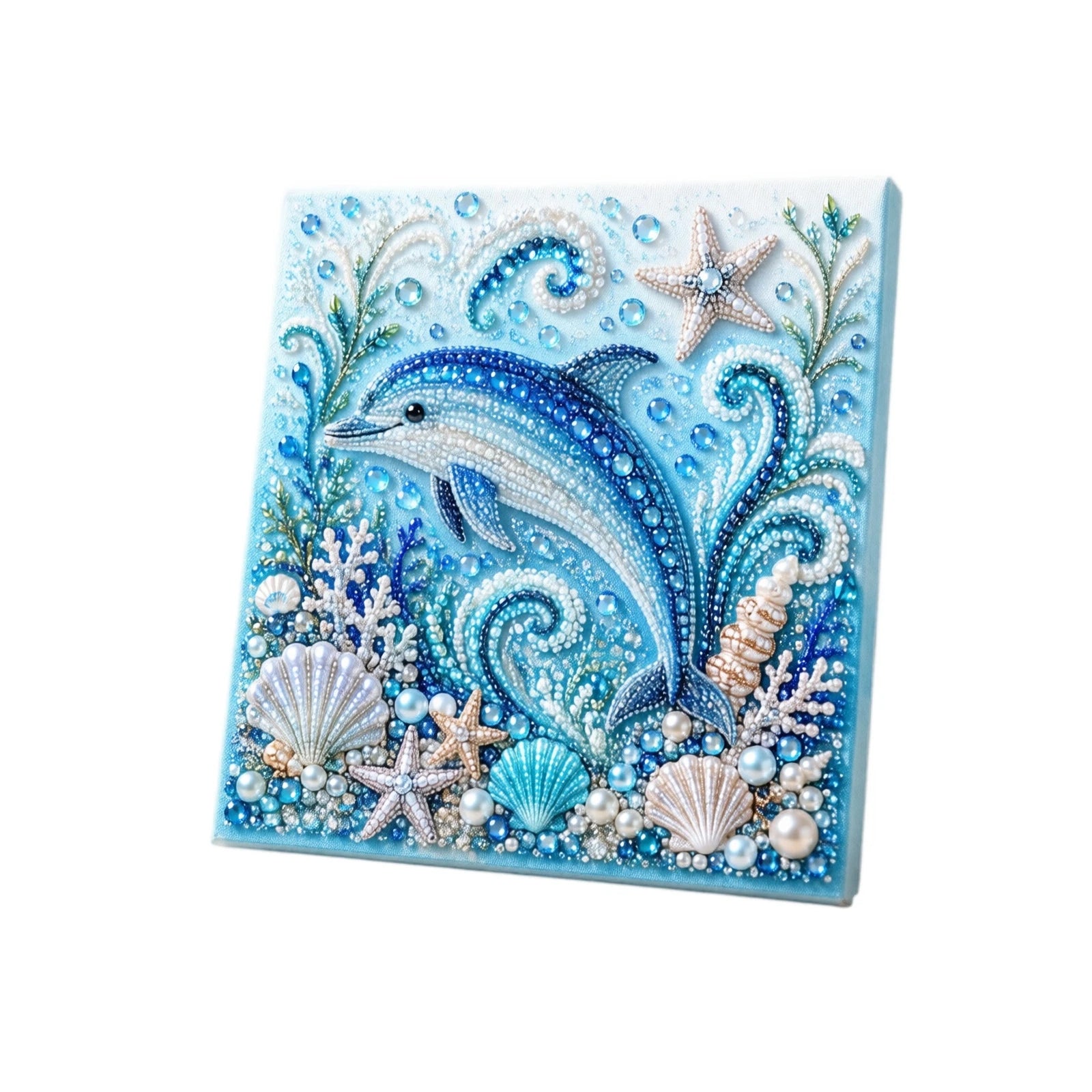 New Ocean-themed Pearl Painting DIY Kit with Step-by-Step Instructions Handmade Craft Set for Beginners Creative Home Decor Qme H One Size