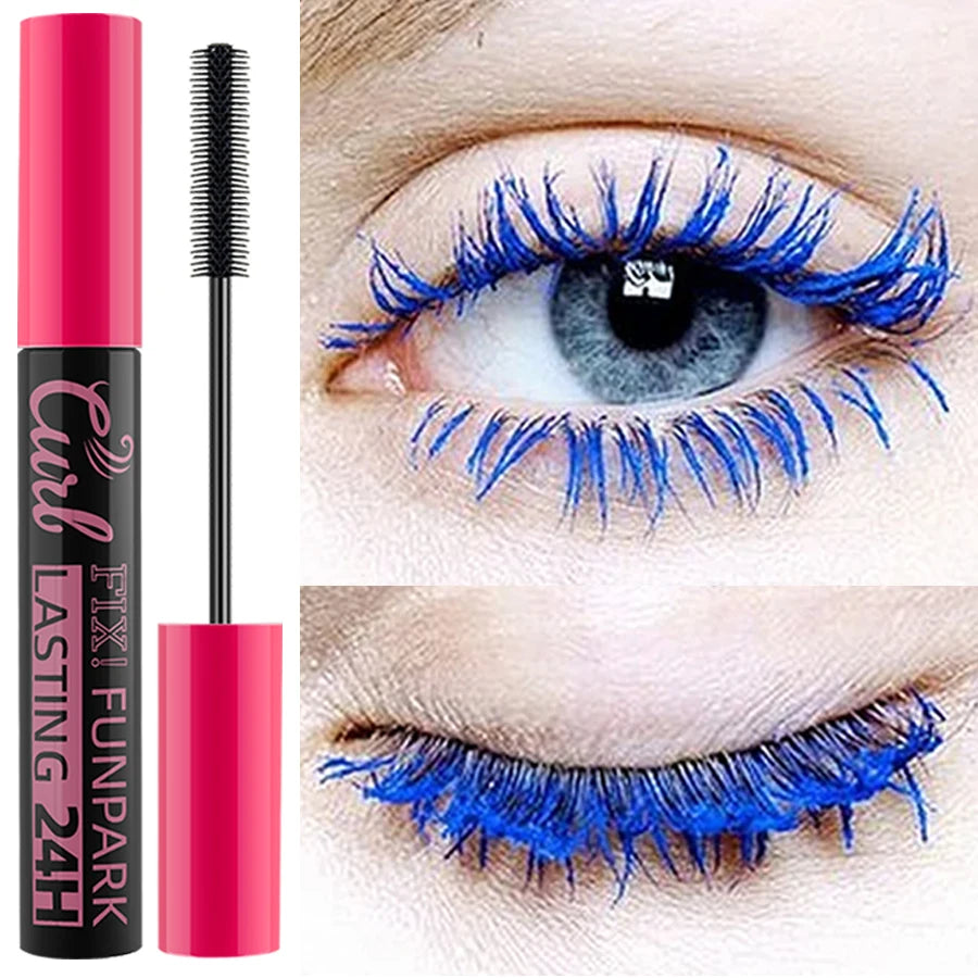 9 Mascara Thick Curl Waterproof Natural Eyelash Long Lasting Blue Qme 03