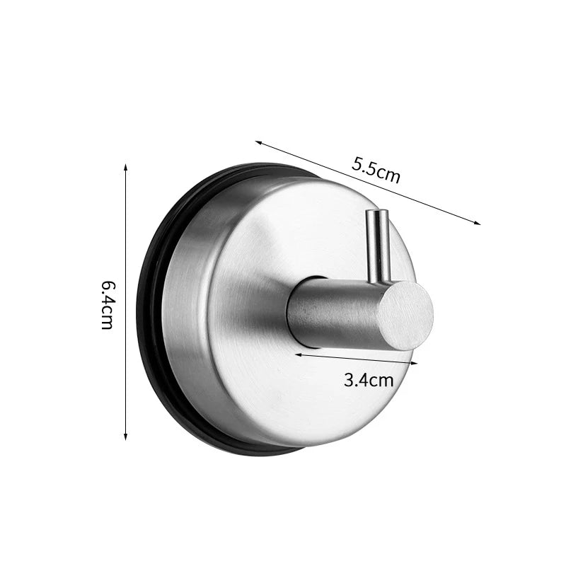 Shower Brushed Nickel Towel Hooks Hanger Bathrooms 304 Stainless Qme A10