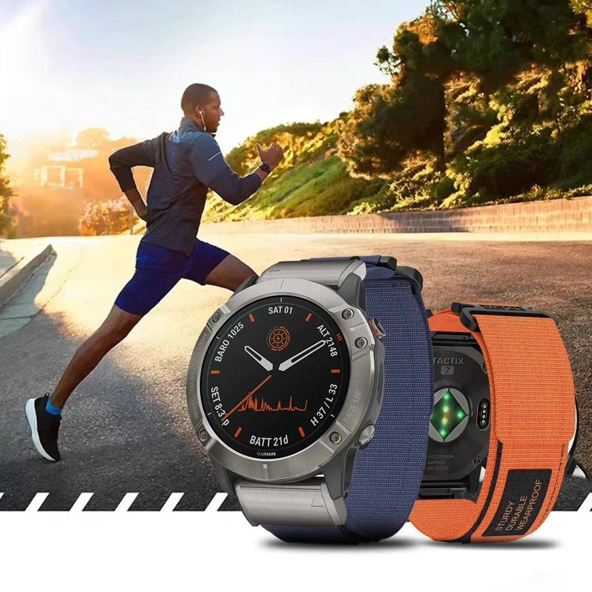 Quick Nylon Band for Garmin Watch Instinct 2X Tactics Strap Fenix 6X Pro 5Plus 7X 8 26mm 22mm Replacement Sport Release Bracelet Qme