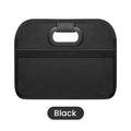 Oxford Fabric Foldable Car Trunk Cargo Bin Collapsible Vehicle Storage Box for SUV Sedan, Space Saving Organizer Qme Black