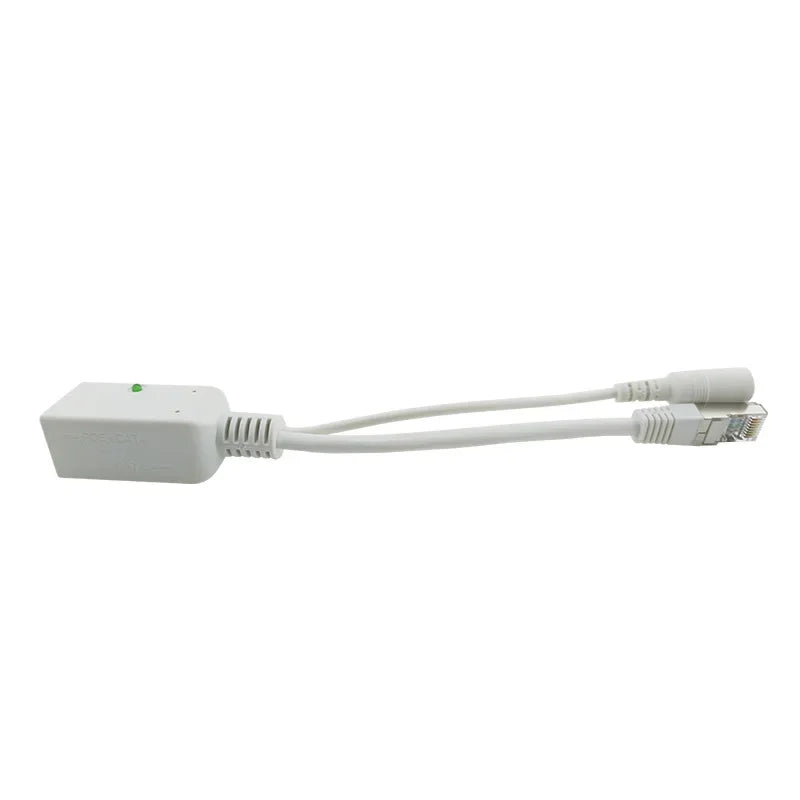 2pairs Wide-Range PoE Injector 9V to 56V Gigabit RJ45 with Female DC Socket for Non-Standard Power Extenders Qme