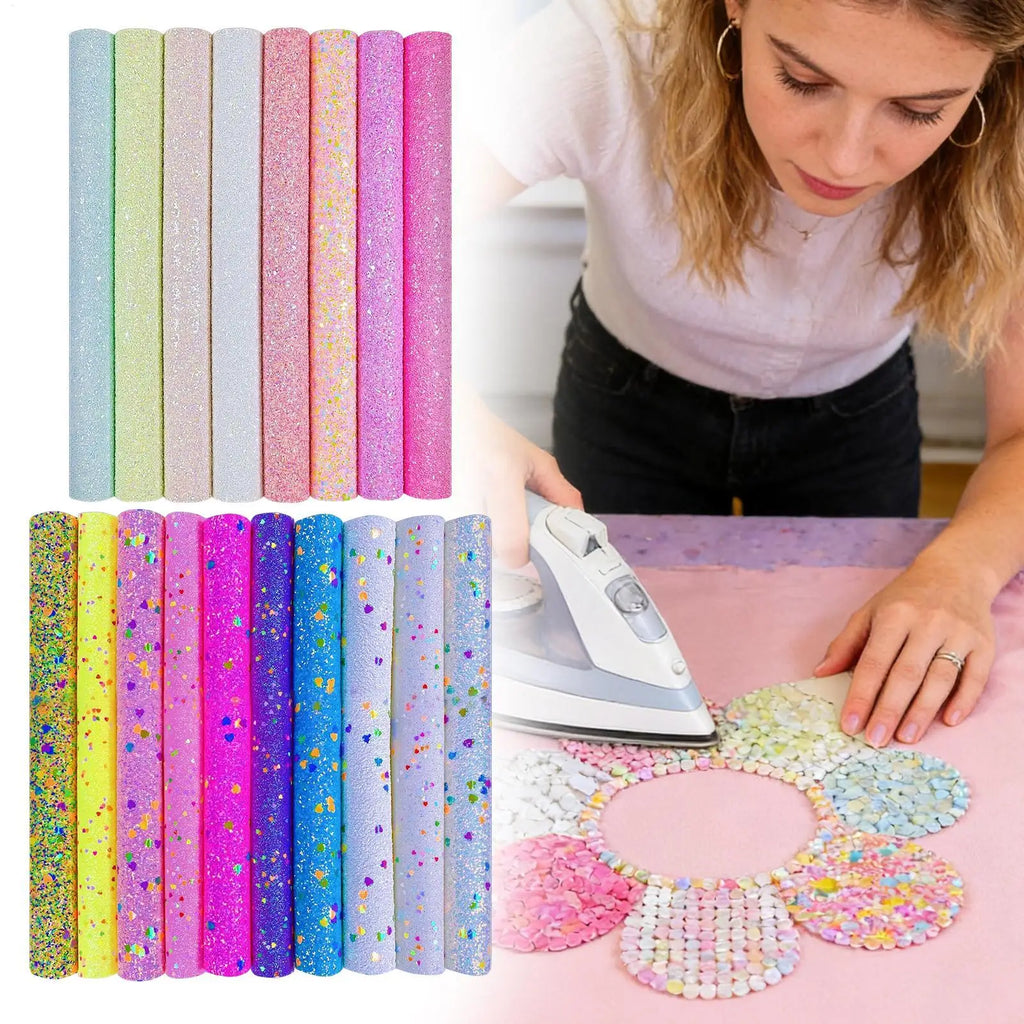 Sequins For Crafts 8 Pieces A4 Glitter Sequins Sheet Beaded Jewelry Decoration For Fabric Scrapbook Crafts Embroidery Costume Qme