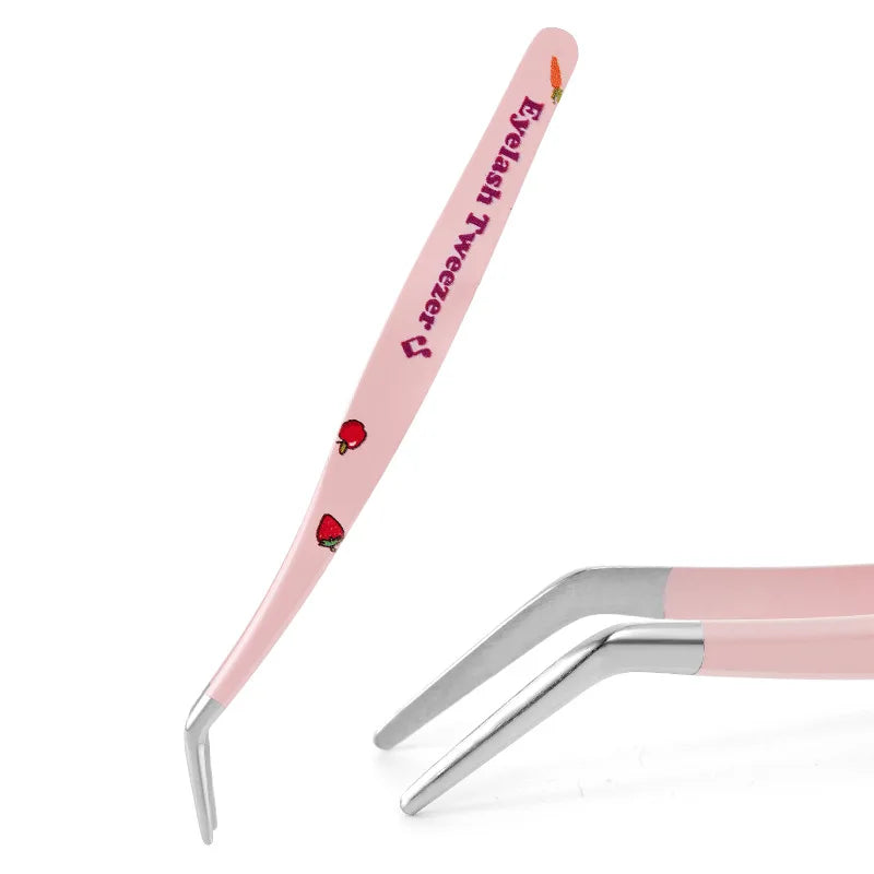 6 Types False Eyelash Tweezers Stainless Steel Anti-static Pincet Qme B China Mainland