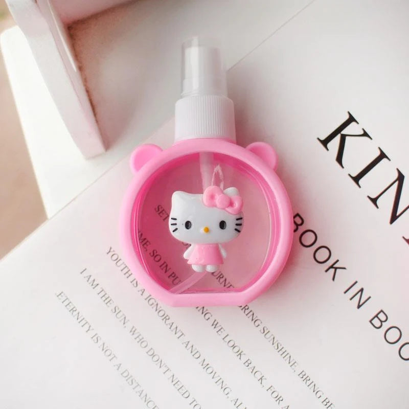 Hello Kitty Cartoon Rabbit Spray Bottle Makeup and Moisturizing Refill Bottle Portable Mini Spray Bottle Silicone-Covered Qme