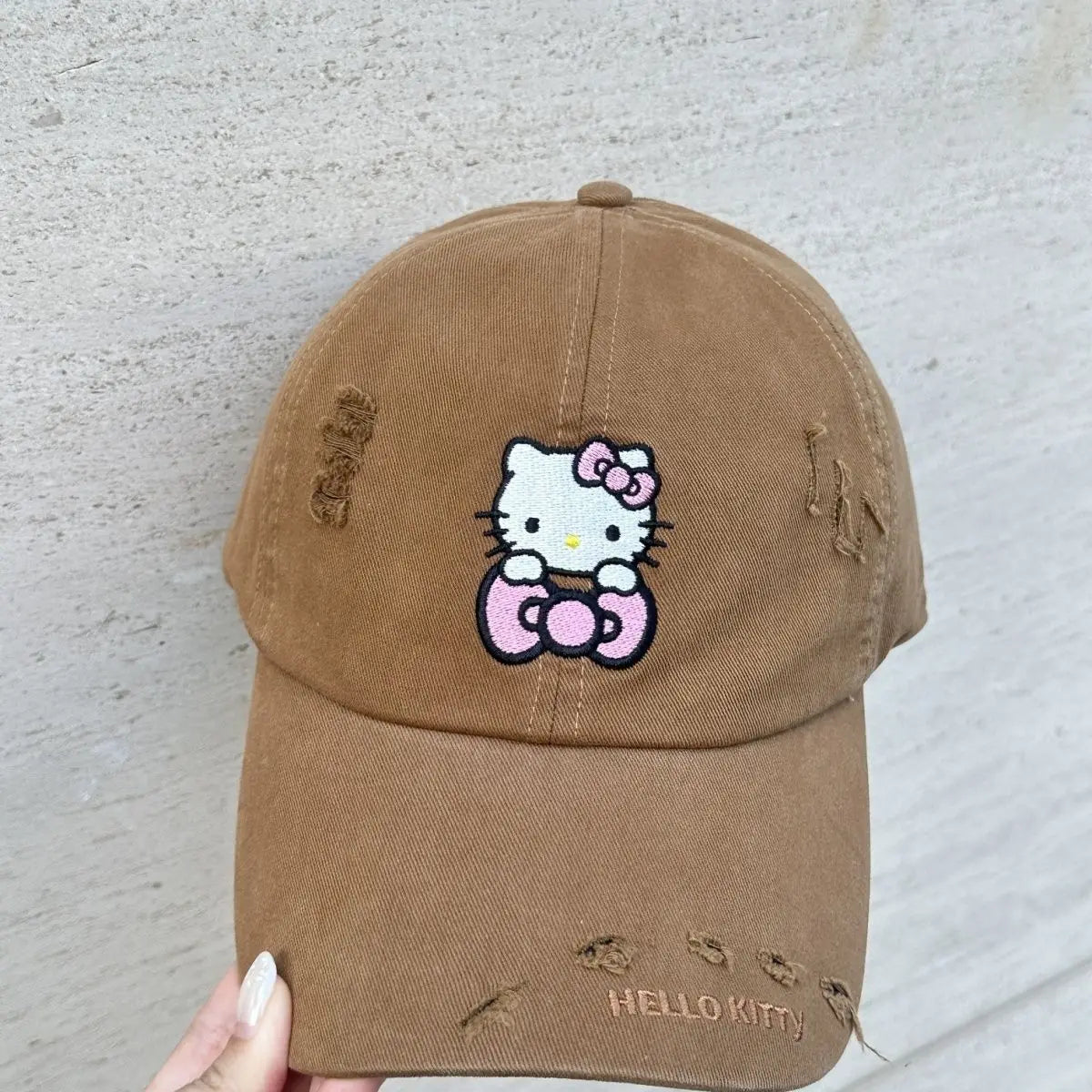 Hello Kitty Kuromi Hats Fisherman's Hats Baseball Caps New Face-Slimming Bucket Hats Leopard-Print Baseball Caps Qme hangna-9