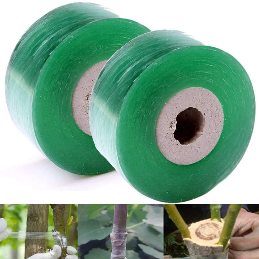 PE Grafting Tape Film Stretchable Garden Tree Roll Tape Plants Seedlings Vine Tomato Grafting Accessories Gardening Tools Qme